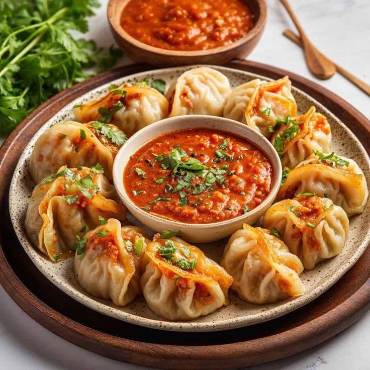 Momo with chutney